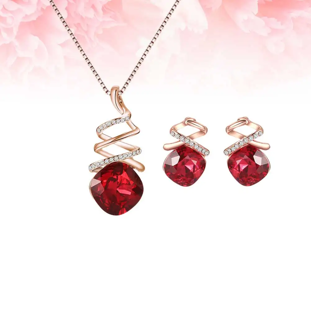 Rhinestone Necklace Earring Set High Quality Material Women Jewelry Gift Stylish Design Easy to Match Daily Costume
Rhinestone Necklace Earring Set High Quality Material Women Jewelry Gift Stylish Design Easy to Match Daily Costume