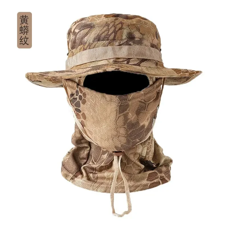 Camouflage sunscreen visor new quick-drying UV protection mask men and women cycling fishing hat outdoor bucket hat
Camouflage sunscreen visor new quick-drying UV protection mask men and women cycling fishing hat outdoor bucket hat