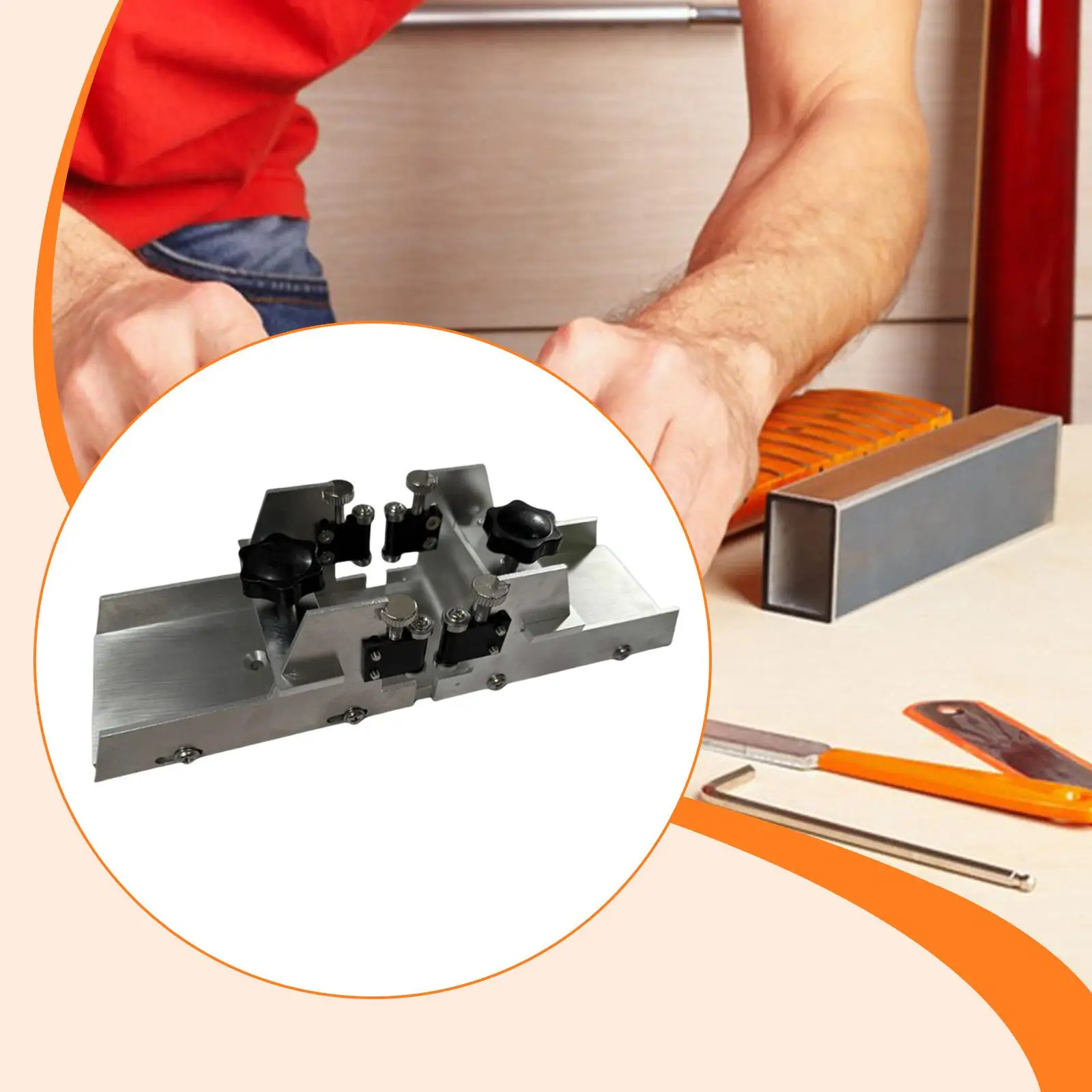 Fret Slotting Miter Box, Professional Cut Fret Slots in Fretboards Luthier Tool Repair Tool for Exercise Show
Fret Slotting Miter Box, Professional Cut Fret Slots in Fretboards Luthier Tool Repair Tool for Exercise Show