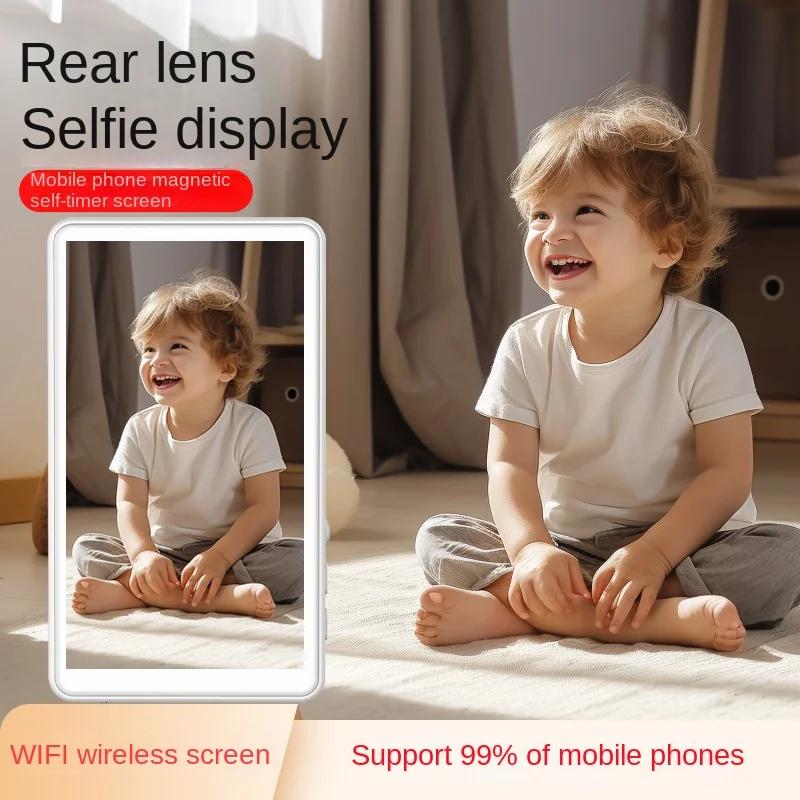 Wireless Magnetic selfie screen splitter, rear Display for phone, Mirror & screen projector for easy selfies & multitasking
Wireless Magnetic selfie screen splitter, rear Display for phone, Mirror & screen projector for easy selfies & multitasking