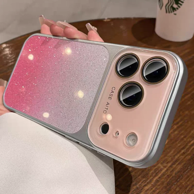 Gradient Color Glitter Phone Case For iPhone 17 Pro Max Luxury Plating Cover Funda For iPhone 16 ProMax 15 Pro 14Pro Hard Shell
Gradient Color Glitter Phone Case For iPhone 17 Pro Max Luxury Plating Cover Funda For iPhone 16 ProMax 15 Pro 14Pro Hard Shell
