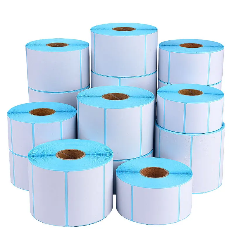 White three-proof thermal self-adhesive label paper 100 * 150 express surface sheet printing paper price barcode sticker
White three-proof thermal self-adhesive label paper 100 * 150 express surface sheet printing paper price barcode sticker