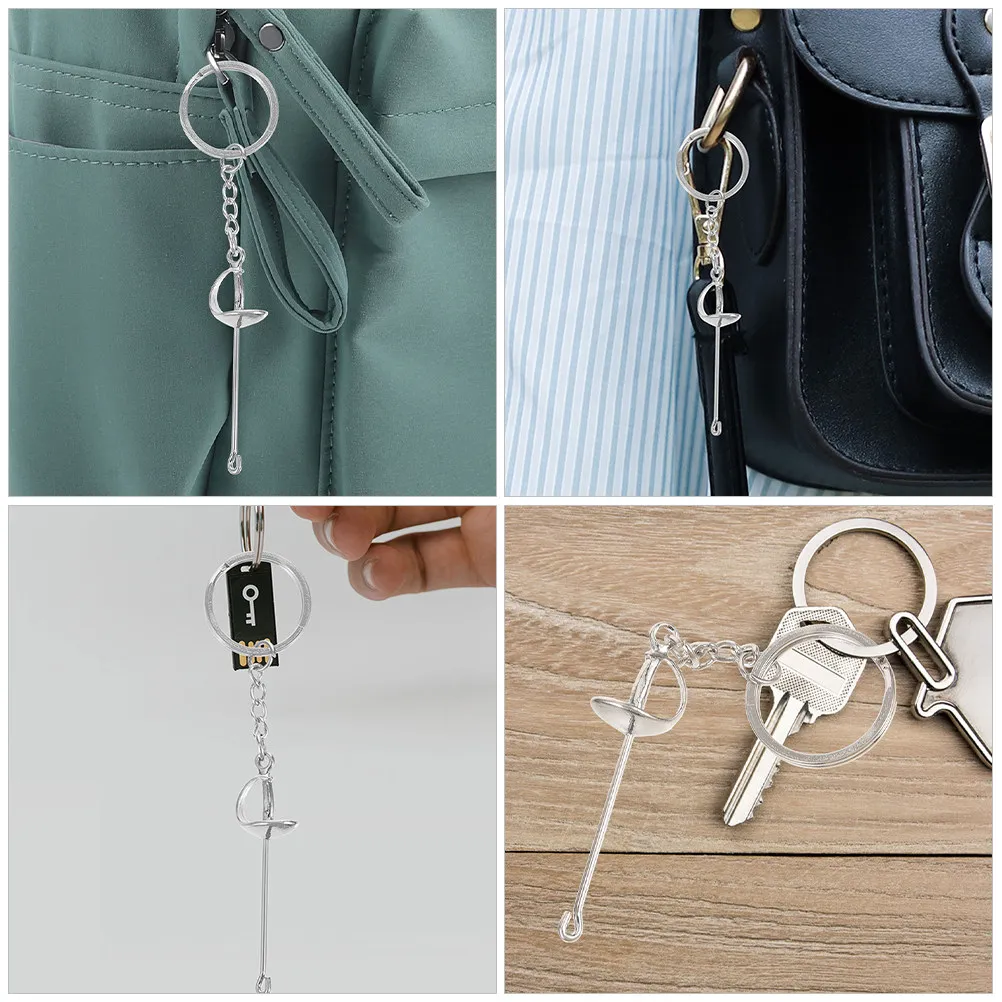 2Pcs Fencing Keychain Creative Metal Portable Decorative Small Key Holder Sports Bag Pendant Souvenir Gift
2Pcs Fencing Keychain Creative Metal Portable Decorative Small Key Holder Sports Bag Pendant Souvenir Gift