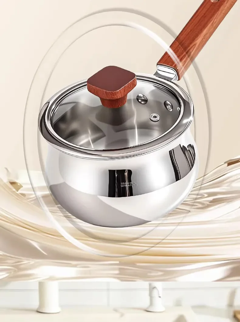 CL304 stainless steel milk pot cooking integrated complementary pot instant noodle pot household uncoated special
CL304 stainless steel milk pot cooking integrated complementary pot instant noodle pot household uncoated special