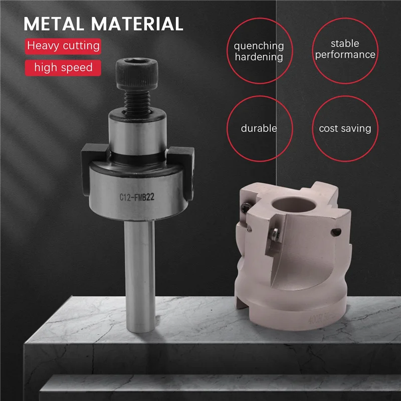 New Shown-C12 FMB22+ 400R Right Angle Shoulder Face Mill Cutter 50Mm + 10Pcs APMT1604 Carbide Inserts With Wrench For Milling To
New Shown-C12 FMB22+ 400R Right Angle Shoulder Face Mill Cutter 50Mm + 10Pcs APMT1604 Carbide Inserts With Wrench For Milling To