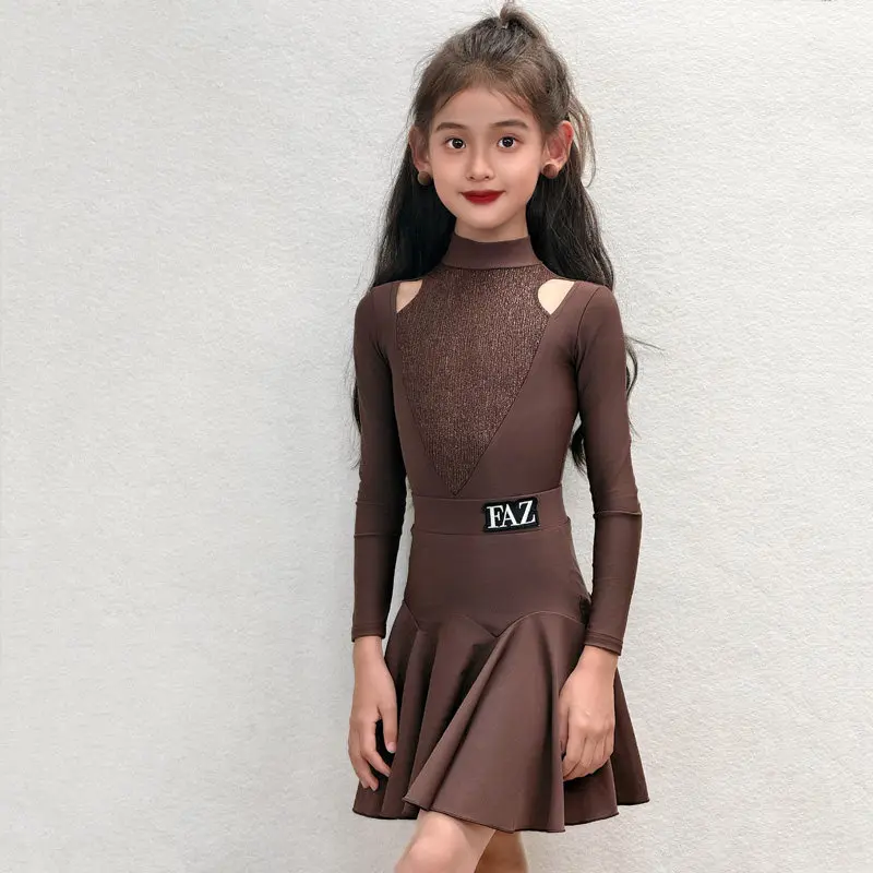 2026 Latin Dance Dress For Girl Performance Stage Outfit Long Sleeve Bodysuit Ruffle Skirt Children Cha Cha Training Set VBH2814
2026 Latin Dance Dress For Girl Performance Stage Outfit Long Sleeve Bodysuit Ruffle Skirt Children Cha Cha Training Set VBH2814