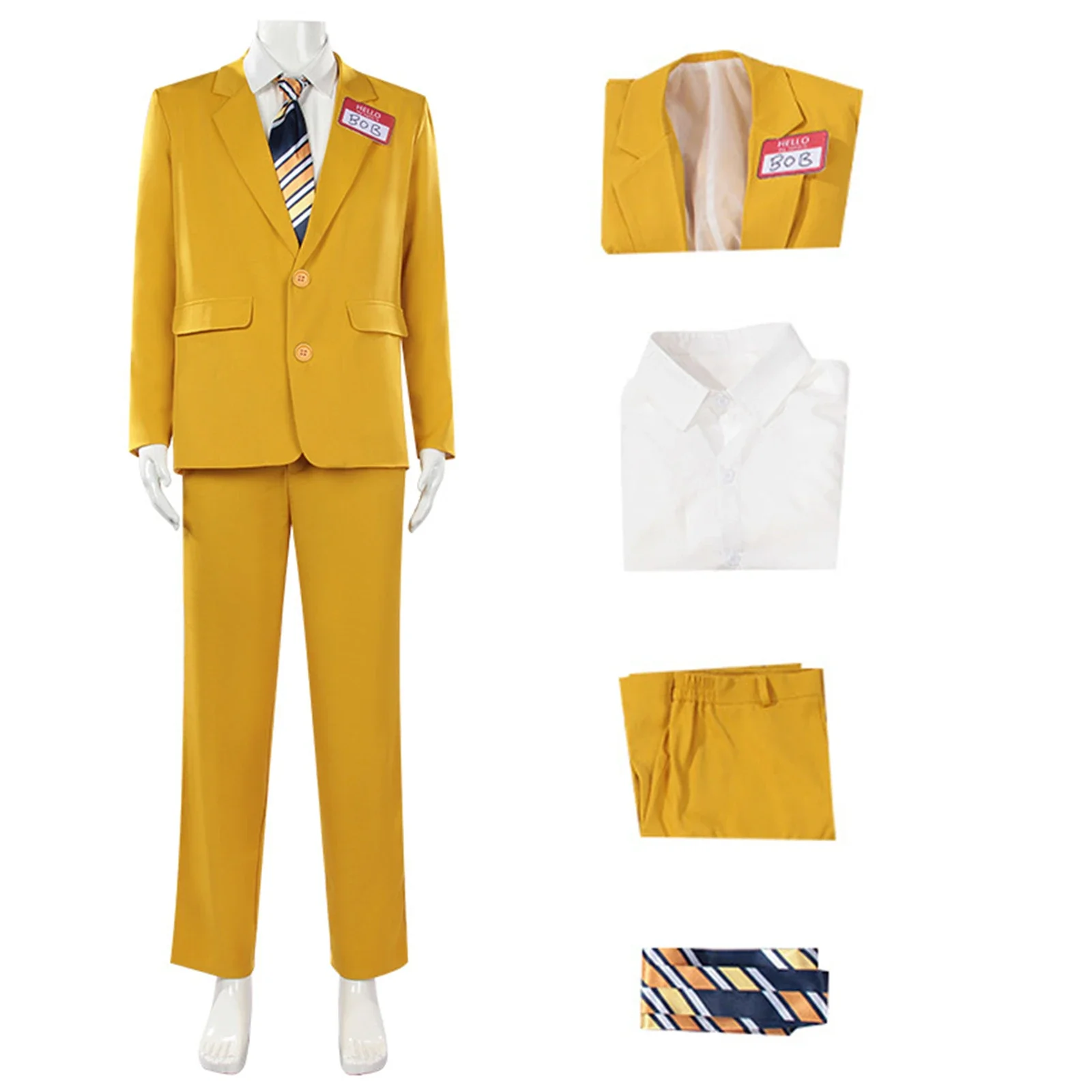 Movie BOB Cosplay Costume BOB Uniform Suit with Tie for Men Outfit Halloween Disguise Carnival Suit
Movie BOB Cosplay Costume BOB Uniform Suit with Tie for Men Outfit Halloween Disguise Carnival Suit
