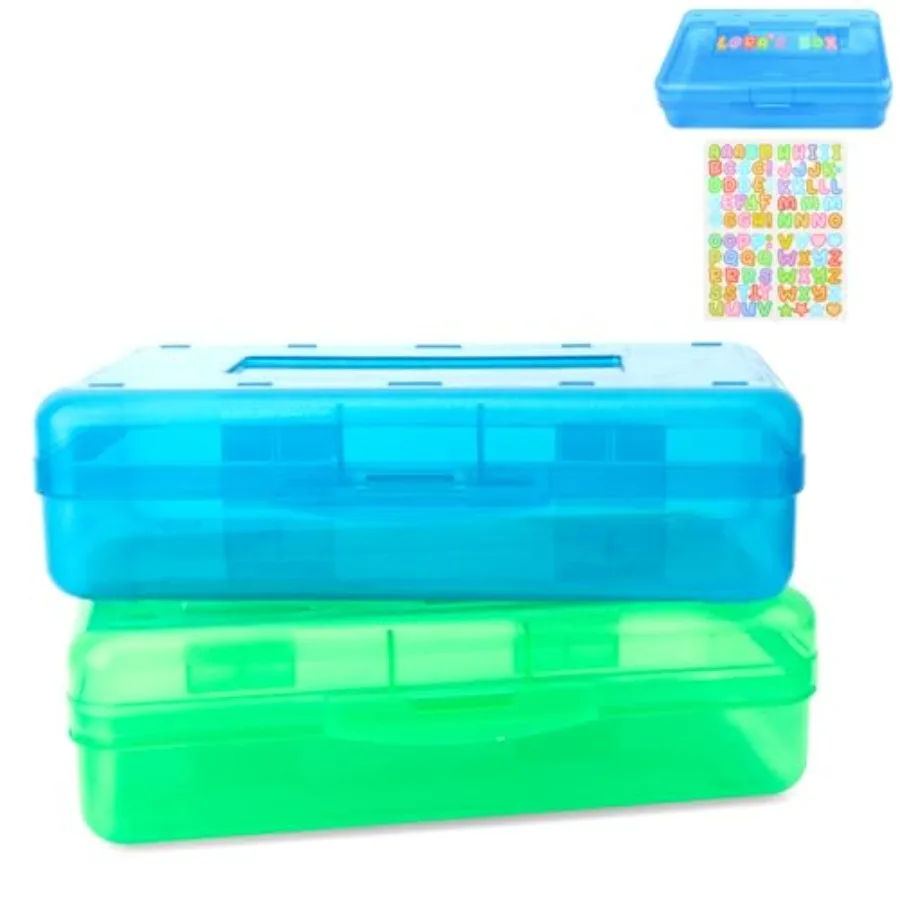 Hard Pencil Case Box Plastic Pencil Case Organizer Makeup Organizer for Desk Crayon Boxes Plastic 2 Pack for Pens Pencils Crayo
Hard Pencil Case Box Plastic Pencil Case Organizer Makeup Organizer for Desk Crayon Boxes Plastic 2 Pack for Pens Pencils Crayo