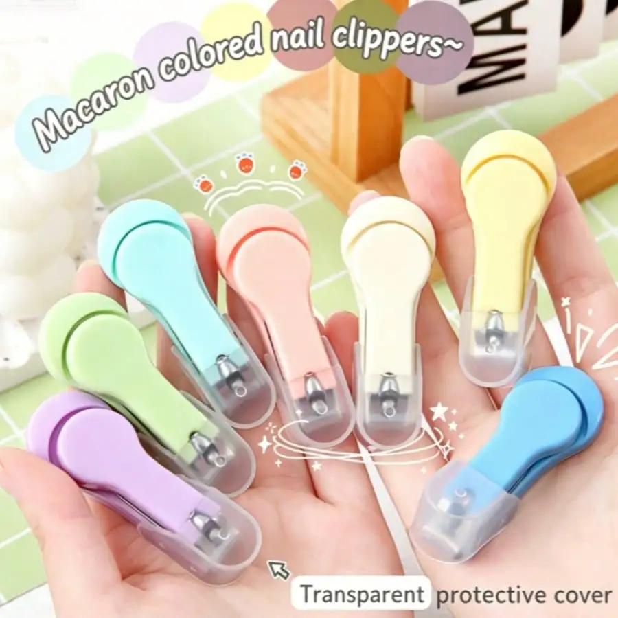 4PCS Cute Pastel Nail Clippers, Small Portable Stainless Steel Nail Trimmer With Protective Cover, Random Color
4PCS Cute Pastel Nail Clippers, Small Portable Stainless Steel Nail Trimmer With Protective Cover, Random Color