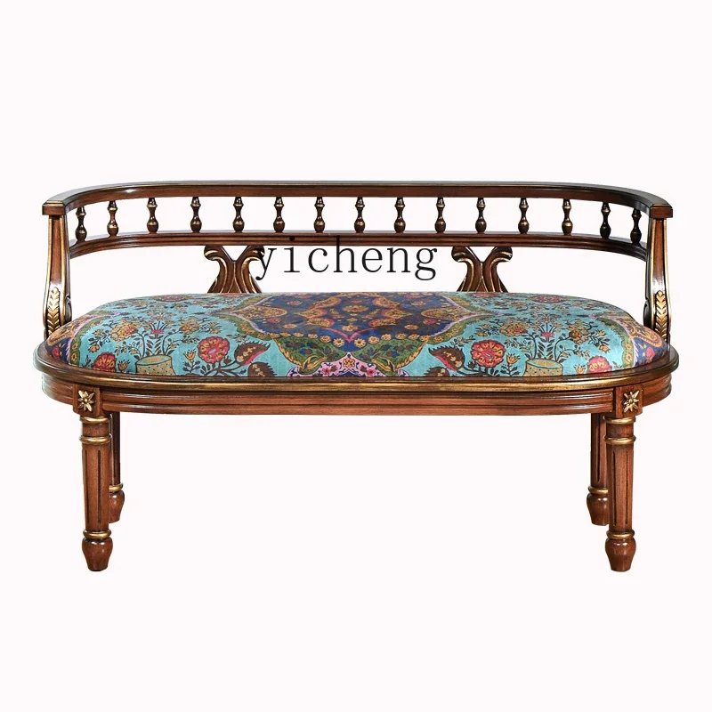 ZC Solid Wood Double Chair Living Room Balcony Leisure Chair Retro Furniture Single-Seat Sofa Chair Bench Backrest
ZC Solid Wood Double Chair Living Room Balcony Leisure Chair Retro Furniture Single-Seat Sofa Chair Bench Backrest