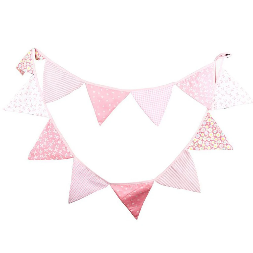12 Pcs Triangle Flag Decoration Washable Garland Bunting Party Pink Flower Vintage Pattern Indoors Outdoors Birthday
12 Pcs Triangle Flag Decoration Washable Garland Bunting Party Pink Flower Vintage Pattern Indoors Outdoors Birthday