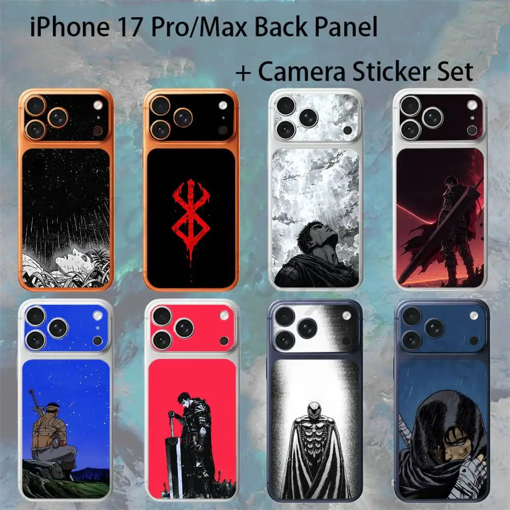 Anime Berserk Guts For iPhone 17 pro Max/17 pro Full Cover Decal Skin Wrap Colorful Rear Protective Sticker Film
Anime Berserk Guts For iPhone 17 pro Max/17 pro Full Cover Decal Skin Wrap Colorful Rear Protective Sticker Film
