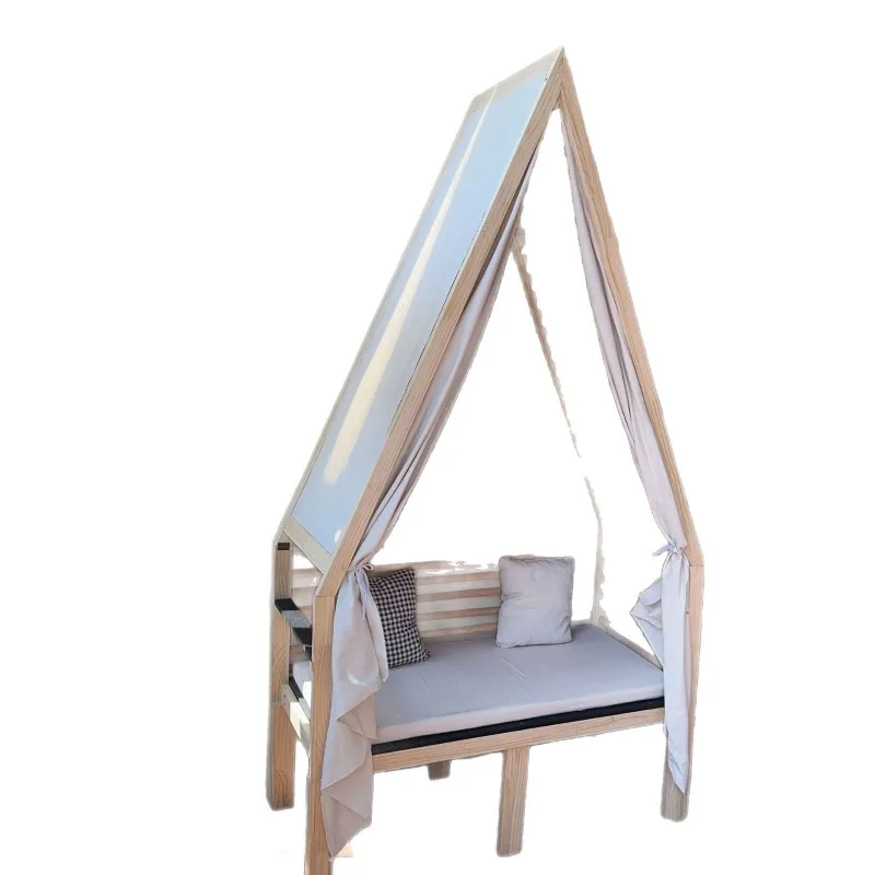 Reading corner small sofa solid wood pine small bed children's room stool chair
Reading corner small sofa solid wood pine small bed children's room stool chair