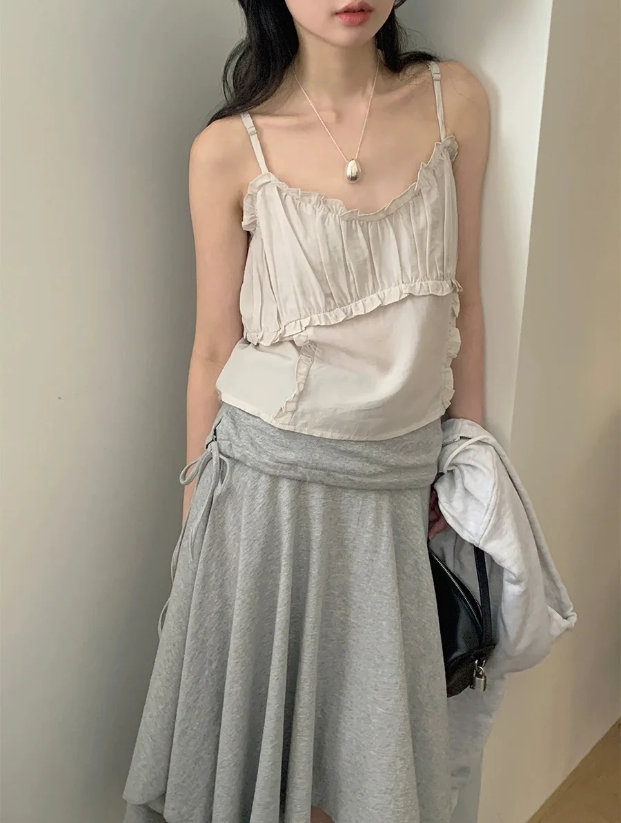 Adjustable oulder Strap Vest Baby Lace Svel Early Autumn Gentle Versatile Women's Ropa Commute Sle ort Length
Adjustable oulder Strap Vest Baby Lace Svel Early Autumn Gentle Versatile Women's Ropa Commute Sle ort Length