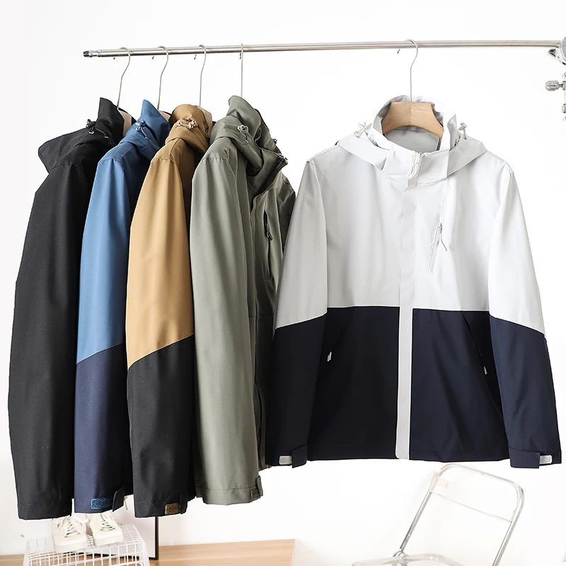 Мужская ветрозащитная водонепроницаемая спортивная повседневная куртка с капюшоном, цветной блокировкой, приталенного кроя, для весны и осени, в городском стиле
Мужская ветрозащитная водонепроницаемая спортивная повседневная куртка с капюшоном, цветной блокировкой, приталенного кроя, для весны и осени, в городском стиле