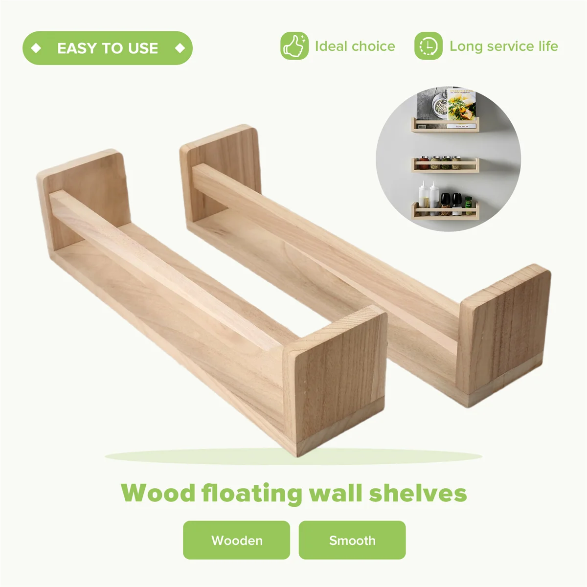 B62A 2Pcs Bookshelf,Natural Wood Floating Wall Bookshelf for Kids,Nursery Shelves for Wall,Bathroom Decor, Kitchen Spice Rack
B62A 2Pcs Bookshelf,Natural Wood Floating Wall Bookshelf for Kids,Nursery Shelves for Wall,Bathroom Decor, Kitchen Spice Rack