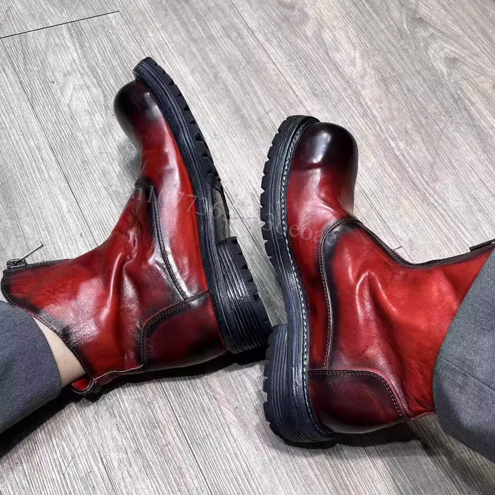 Round Toe Formal Ankle Boots Zipper Decor Shoes for Men Matte Leather Fashion Shoes for Walking 2024 Zapatos Para Mujere
Round Toe Formal Ankle Boots Zipper Decor Shoes for Men Matte Leather Fashion Shoes for Walking 2024 Zapatos Para Mujere