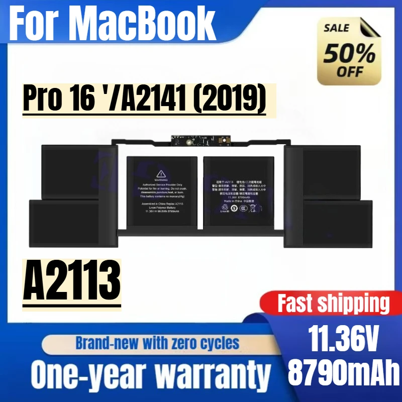 A2113 for MacBook Pro 16 '/A2141 (2019) Laptop Battery 0 Cycle High Quality High Capacity Replacement Bateria Grade A Cell
A2113 for MacBook Pro 16 '/A2141 (2019) Laptop Battery 0 Cycle High Quality High Capacity Replacement Bateria Grade A Cell