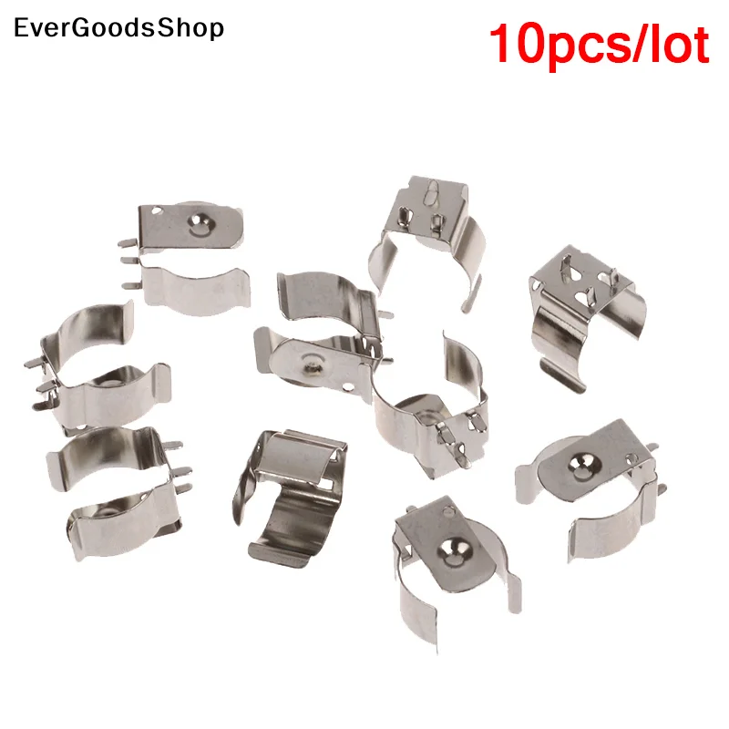 New 10Pcs Nickel Plated Spring Steel Metal Stamping 18650 BC-1719 Battery Contact Clip 18650 Battery Holder Accessories
New 10Pcs Nickel Plated Spring Steel Metal Stamping 18650 BC-1719 Battery Contact Clip 18650 Battery Holder Accessories