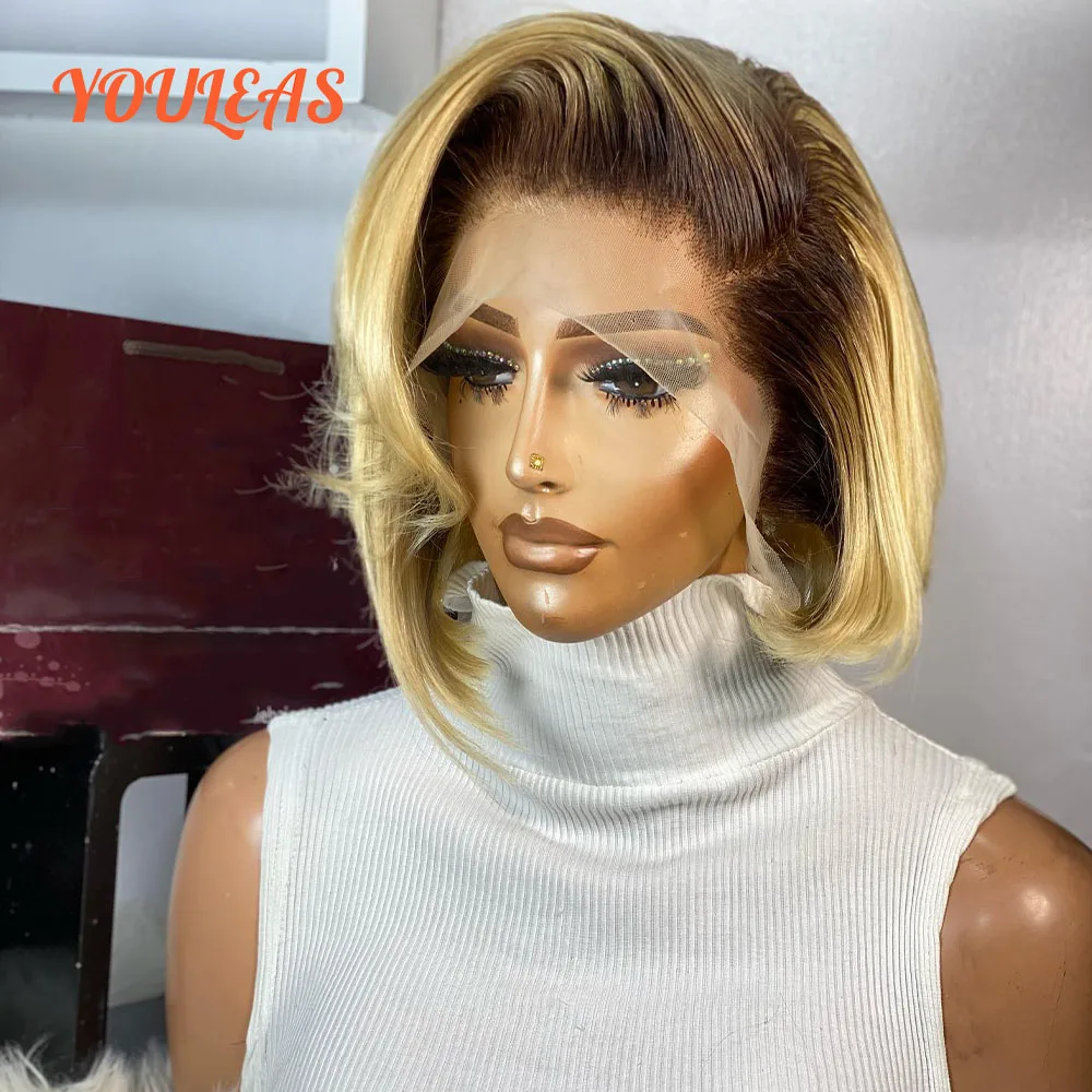 Honey Blonde 13x4 Short Bob Straight Wig Ombre 4 613 Blonde Colored Transparent Lace Front Glueless Wig Human Hair Ready To Wear
Honey Blonde 13x4 Short Bob Straight Wig Ombre 4 613 Blonde Colored Transparent Lace Front Glueless Wig Human Hair Ready To Wear