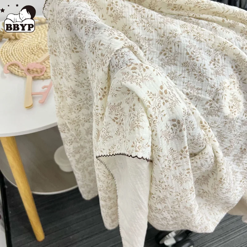 Pure Cotton Muslin Baby Blanket Printing Newborn Swaddle Wrap Infant Receiving Blanket Double Layers Kid Bath Towel
Pure Cotton Muslin Baby Blanket Printing Newborn Swaddle Wrap Infant Receiving Blanket Double Layers Kid Bath Towel
