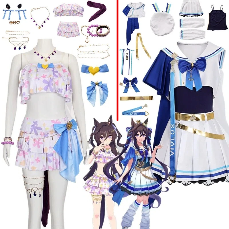 Anime Pretty Derby Cosplay Costume Jewelry Necklace Accessories Bow Vivlos Cos Dress Uniform Uma Musume Halloween Party Outfit
Anime Pretty Derby Cosplay Costume Jewelry Necklace Accessories Bow Vivlos Cos Dress Uniform Uma Musume Halloween Party Outfit