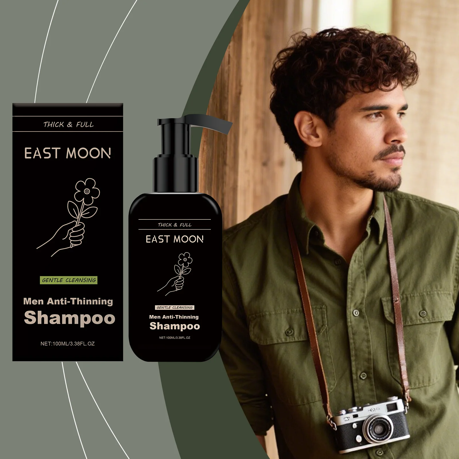 East Moon Men's Volumizing Shampoo - Gentle Hair & Scalp Cleanser for Root Strengthening and Hair Growth
East Moon Men's Volumizing Shampoo - Gentle Hair & Scalp Cleanser for Root Strengthening and Hair Growth