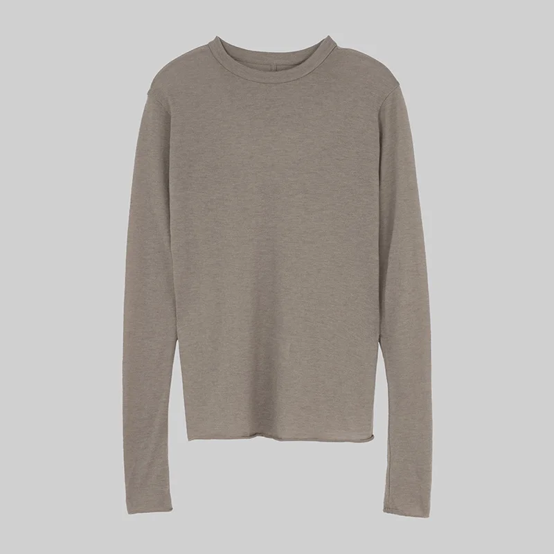 Женский топ с эффектом второй кожи, приталенный, с длинным рукавом, круглым вырезом, в традиционном китайском стиле, осенняя коллекция 2025
Женский топ с эффектом второй кожи, приталенный, с длинным рукавом, круглым вырезом, в традиционном китайском стиле, осенняя коллекция 2025