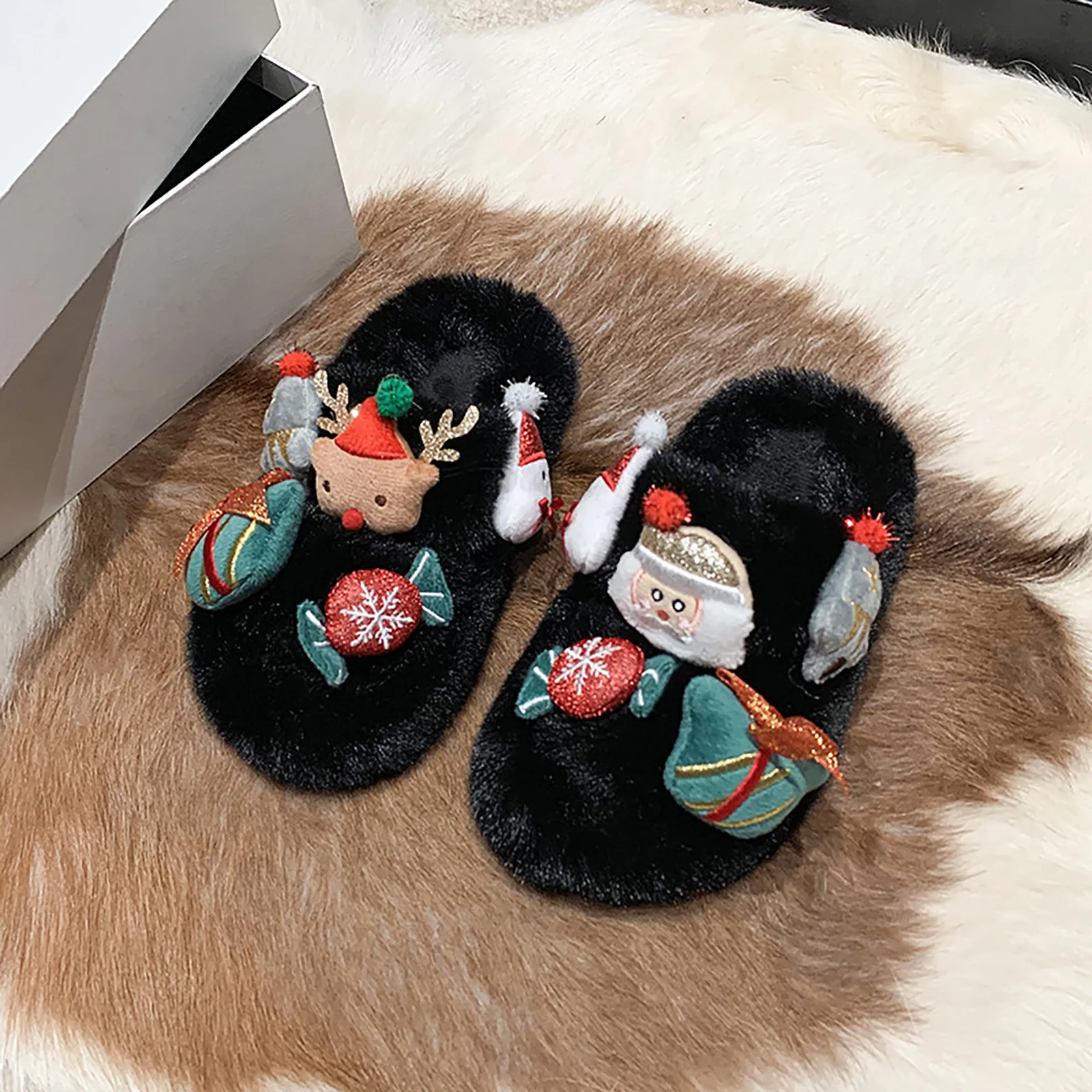 Children Cotton Xmas Slippers Indoor Shoes Kids Warm Winter Christmas Cartoon Cute Indoor Furry Slippers Girls Soft Baby Shoes
Children Cotton Xmas Slippers Indoor Shoes Kids Warm Winter Christmas Cartoon Cute Indoor Furry Slippers Girls Soft Baby Shoes