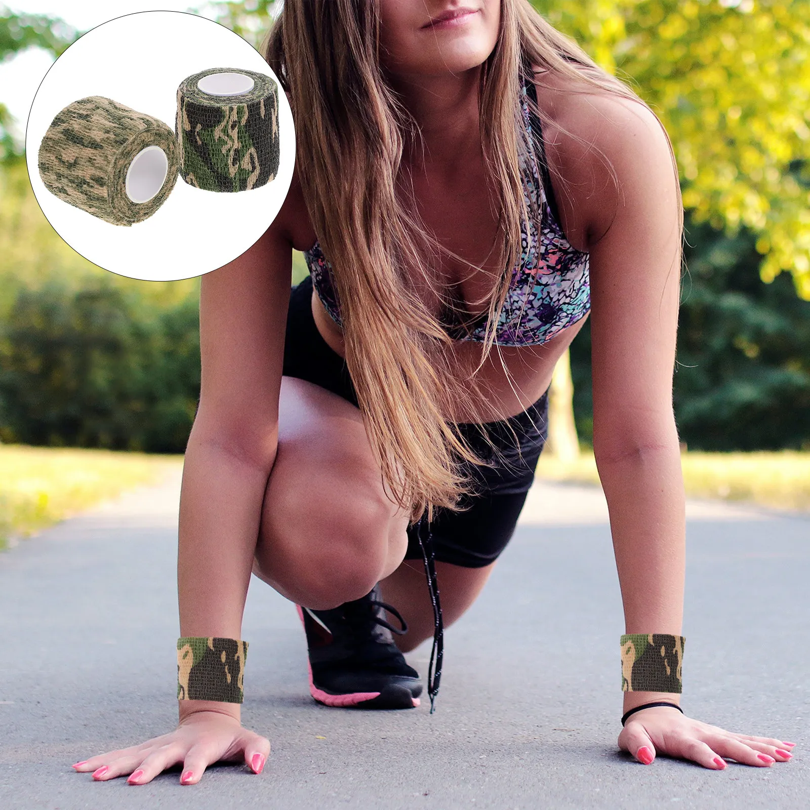 2 Rolls Camouflage Cohesive Tape Self Adhesive Elastic Wrap for Sports Hunting Outdoor Activities Compression Support Water
2 Rolls Camouflage Cohesive Tape Self Adhesive Elastic Wrap for Sports Hunting Outdoor Activities Compression Support Water