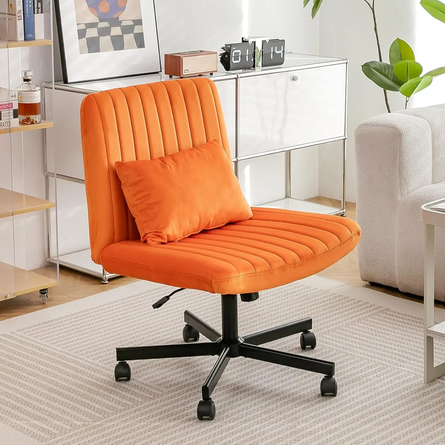 Criss Cross Chair, Office Chair Cross Legged With Wheels, Arml Office Chair, Velvet Desk Chairs With Wheels For Home Office,
Criss Cross Chair, Office Chair Cross Legged With Wheels, Arml Office Chair, Velvet Desk Chairs With Wheels For Home Office,