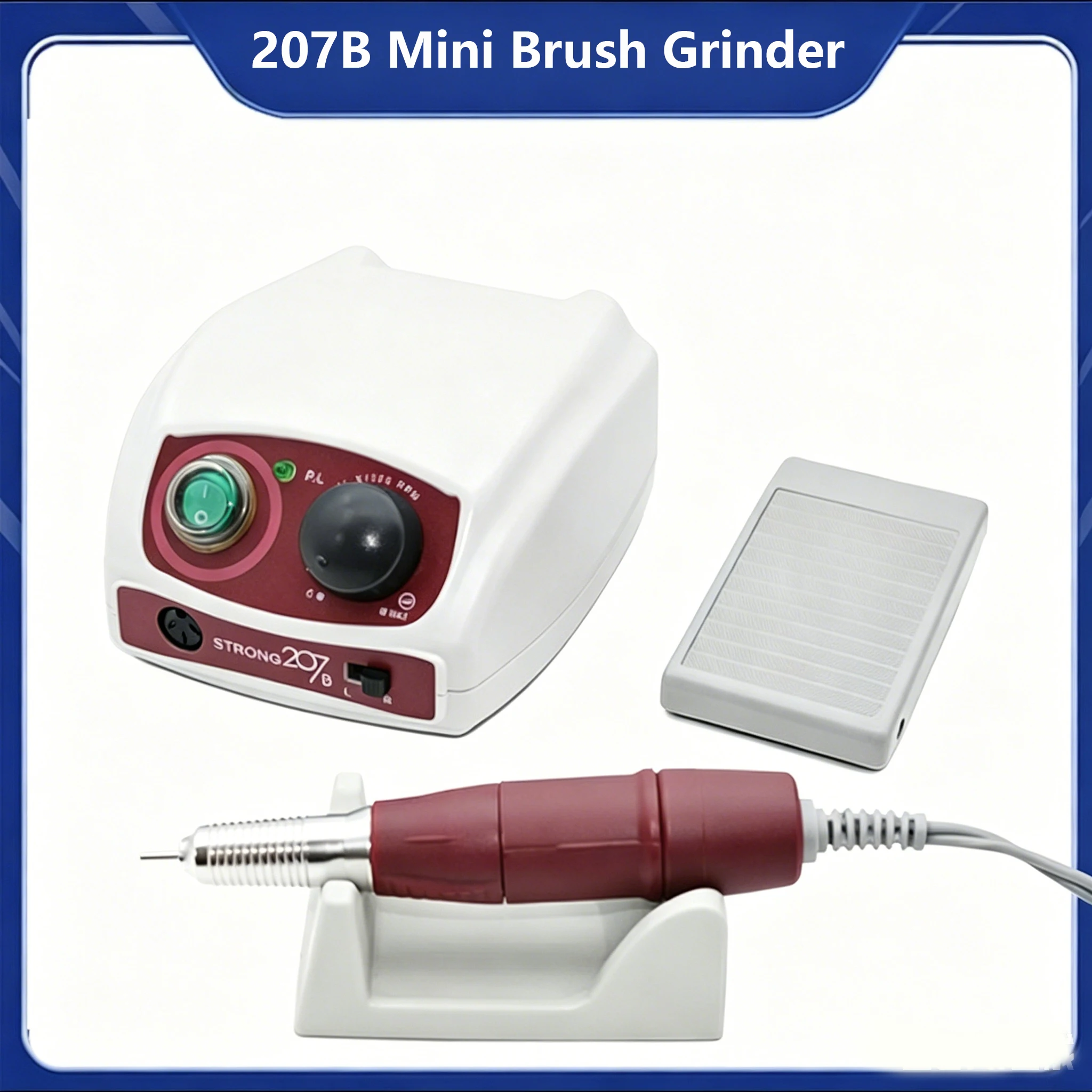 STRONG 207B Miniature Electric Grinder 35000rpm 120ii Handle Polishing For Dentistry Carving machine jewelry grinding polishing
STRONG 207B Miniature Electric Grinder 35000rpm 120ii Handle Polishing For Dentistry Carving machine jewelry grinding polishing