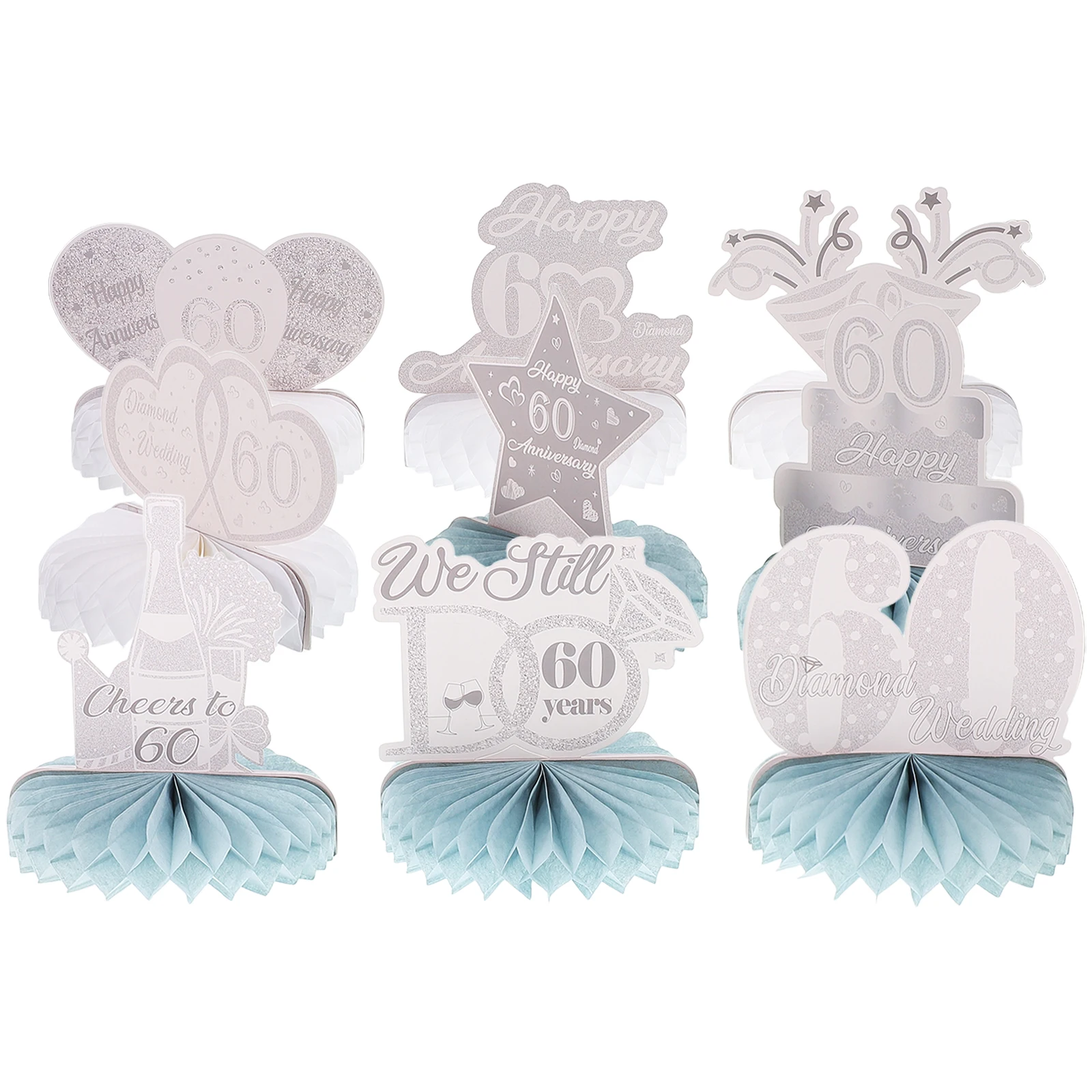 9 Pcs Elegant Honeycomb Table Silver Anniversary Decor Diamond 60Th Wedding Table Decor Wedding 60th Party Setup
9 Pcs Elegant Honeycomb Table Silver Anniversary Decor Diamond 60Th Wedding Table Decor Wedding 60th Party Setup