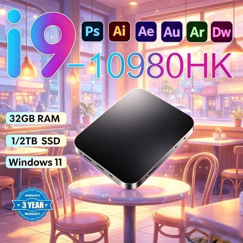 2026 Stunning Rover MINI PC Equipped With Windows 11 Pro Core I9 10980HK RAM 1TB SSD WIFI 6 BT5.2 4K HD Bare
2026 Stunning Rover MINI PC Equipped With Windows 11 Pro Core I9 10980HK RAM 1TB SSD WIFI 6 BT5.2 4K HD Bare