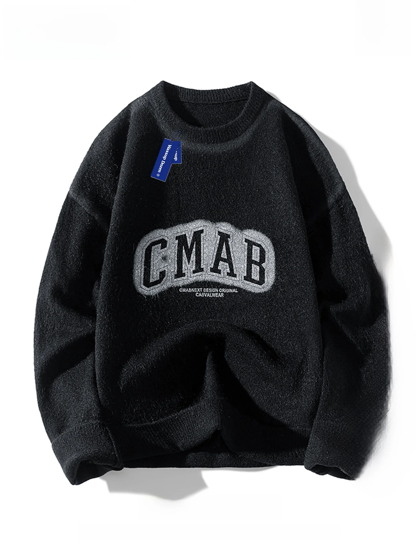 Wassup Dozen American Sle Men's round Ne Knitted Sweater Letter Print Inner Wear Long Sve Casual Autumn Winter Clothes
Wassup Dozen American Sle Men's round Ne Knitted Sweater Letter Print Inner Wear Long Sve Casual Autumn Winter Clothes