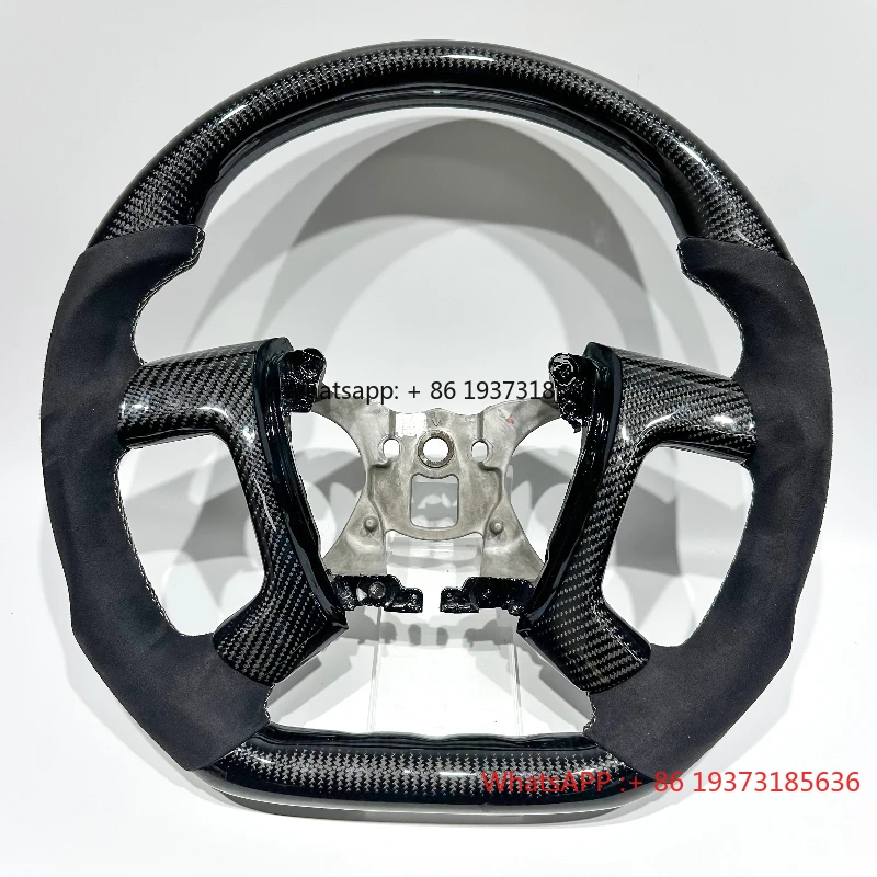 Black Carbon Fiber Factory Direct Customized Black Leather Steering Wheel for Chevrolet Silverado Car Steering Wheel
Black Carbon Fiber Factory Direct Customized Black Leather Steering Wheel for Chevrolet Silverado Car Steering Wheel