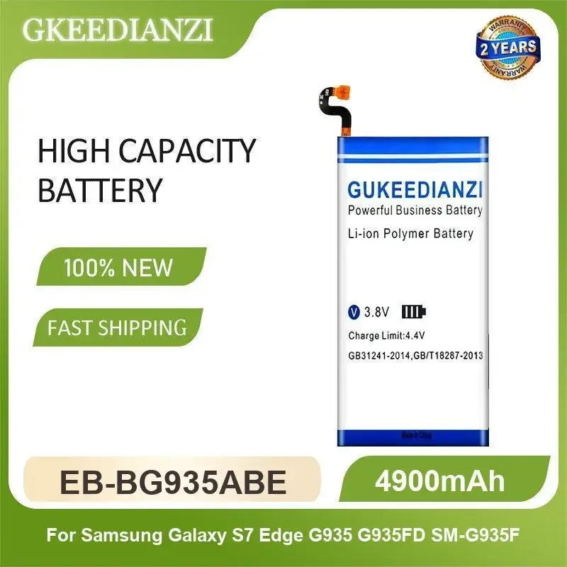 EB-BG935ABE Аккумулятор мобильного телефона для Samsung Galaxy S7 Edge G935 G935FD SM-G935F 4900 мАч Высокая емкость
EB-BG935ABE Аккумулятор мобильного телефона для Samsung Galaxy S7 Edge G935 G935FD SM-G935F 4900 мАч Высокая емкость