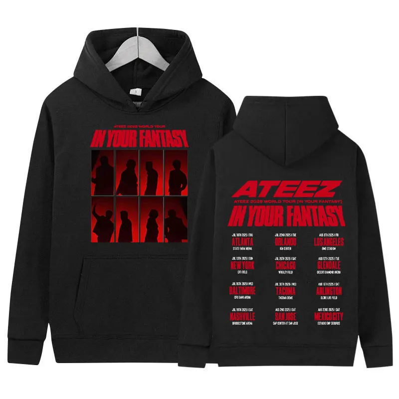 Kpop Ateez 2025 World Tour in Your Fantasy Hoodie Men Women Loose Clothing Pullover Sweatshirt Fleece Fashion Oversized Hoodies
Kpop Ateez 2025 World Tour in Your Fantasy Hoodie Men Women Loose Clothing Pullover Sweatshirt Fleece Fashion Oversized Hoodies