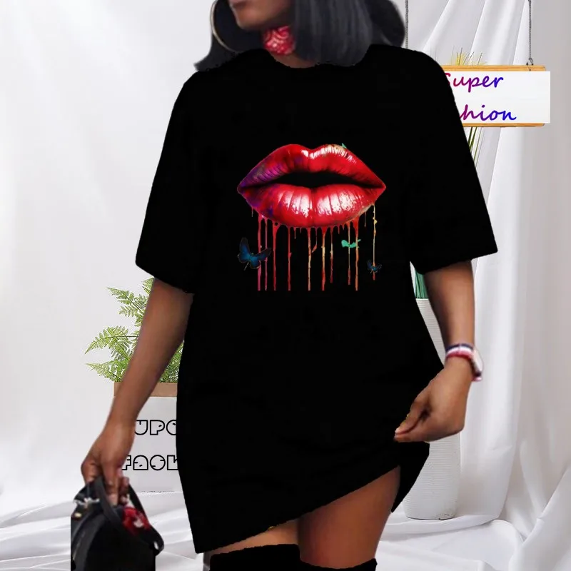 WSFEC XL-5XL Plus Size Dresses for Women Clothing 2023 Summer Solid Short Sleeve Fashion Printing Loose Casual Sexy Mini Dresses
WSFEC XL-5XL Plus Size Dresses for Women Clothing 2023 Summer Solid Short Sleeve Fashion Printing Loose Casual Sexy Mini Dresses