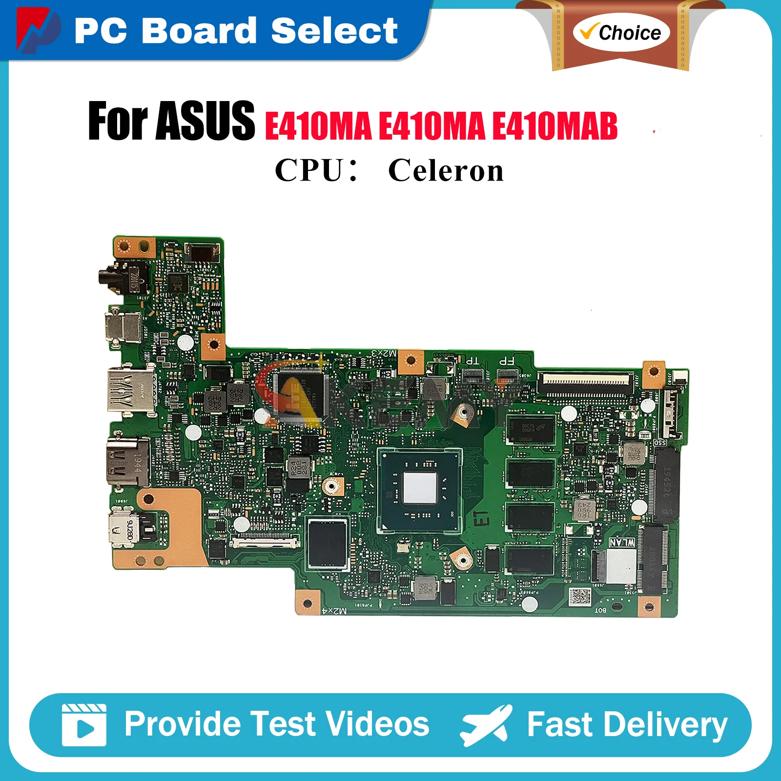 E410MA Laptop Motherboard For ASUS EeeBook E410M E410MA E410MAB Notebook Mainboard With Celeron CPU 100% tests OK fast shipping
E410MA Laptop Motherboard For ASUS EeeBook E410M E410MA E410MAB Notebook Mainboard With Celeron CPU 100% tests OK fast shipping