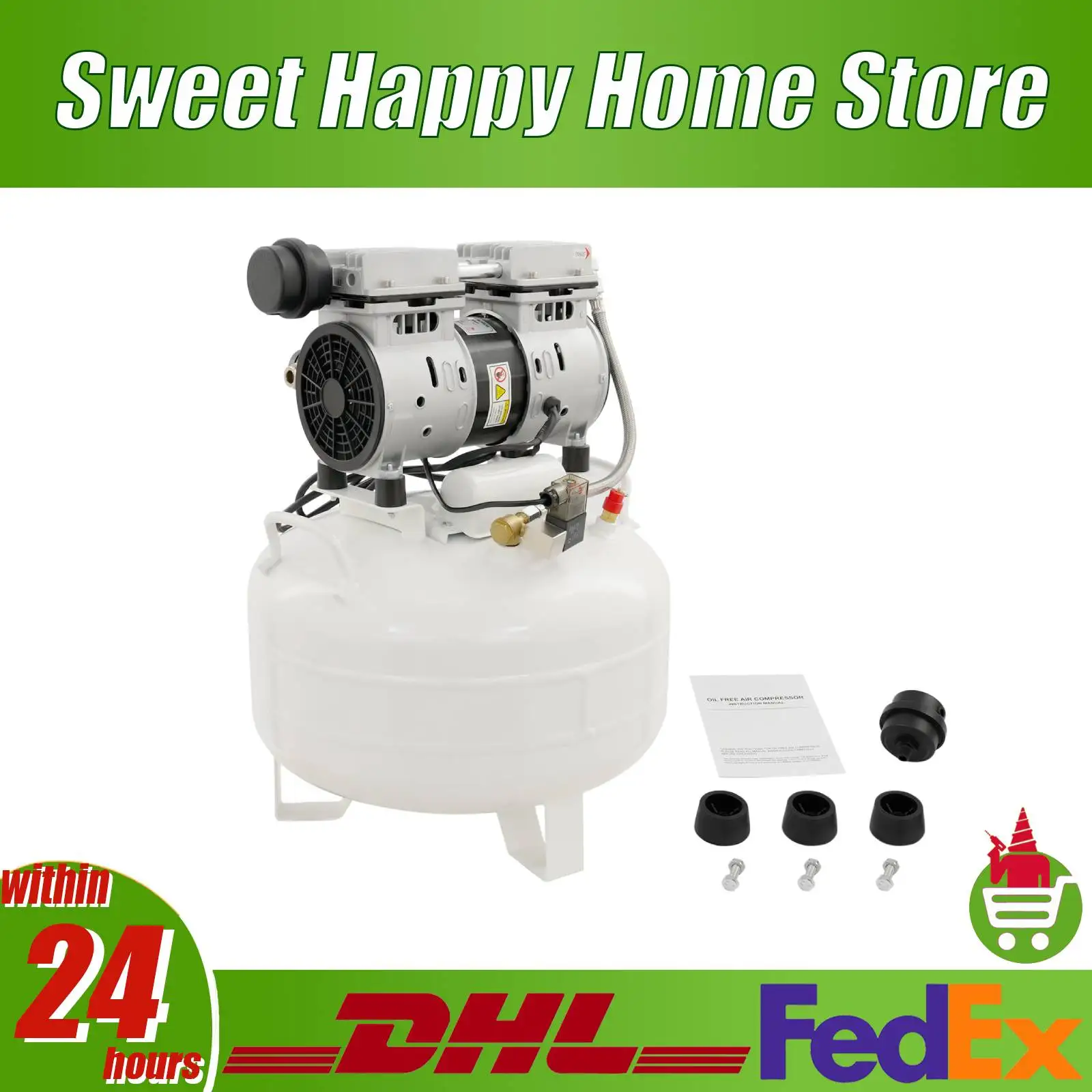 Воздушный компрессор Портативный воздушный компрессор с глушителем 110 В 550 Вт 30 л с низким уровнем шума 65 дБ для накачивания шин Пистолет для ногтей Домашняя мастерская
Воздушный компрессор Портативный воздушный компрессор с глушителем 110 В 550 Вт 30 л с низким уровнем шума 65 дБ для накачивания шин Пистолет для ногтей Домашняя мастерская