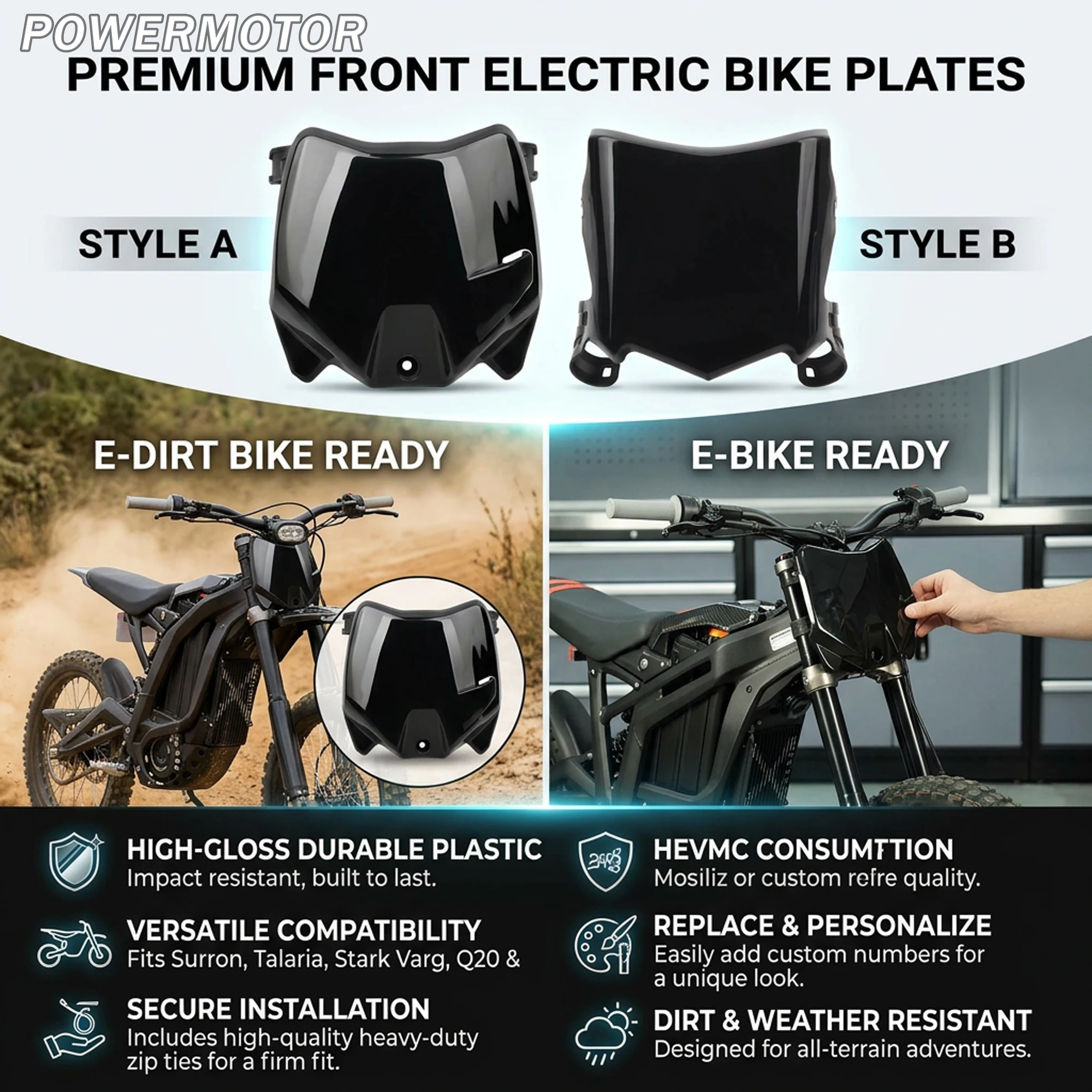 E-Bike Motorcycle Front Number Plate For Surron S X Stark Varg Talaria Sting Q20 DirtBike Electric Motocross License Accessories
E-Bike Motorcycle Front Number Plate For Surron S X Stark Varg Talaria Sting Q20 DirtBike Electric Motocross License Accessories