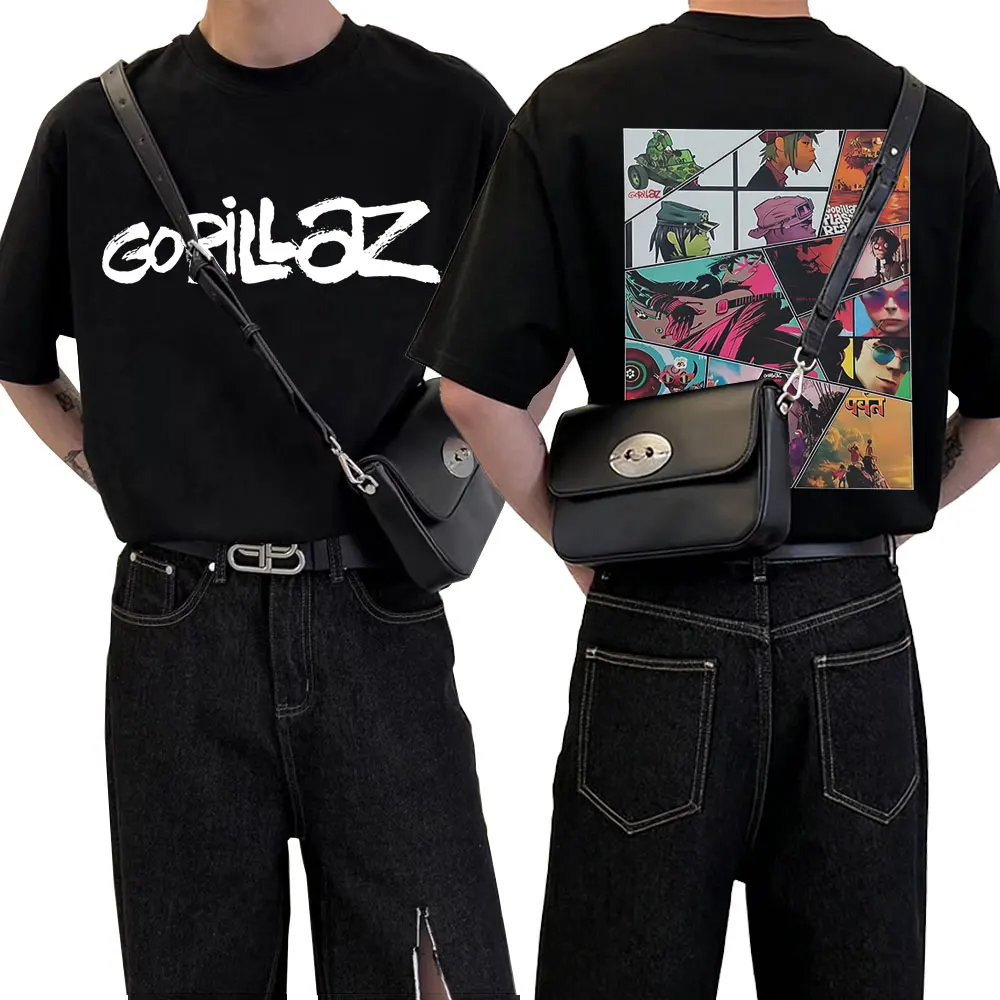 Rock Band Gorillaz Music Album Cover Graphic T-shirt Men Women Hip Hop Fashion Oversized Streetwear Unisex Soft Cotton T Shirts
Rock Band Gorillaz Music Album Cover Graphic T-shirt Men Women Hip Hop Fashion Oversized Streetwear Unisex Soft Cotton T Shirts