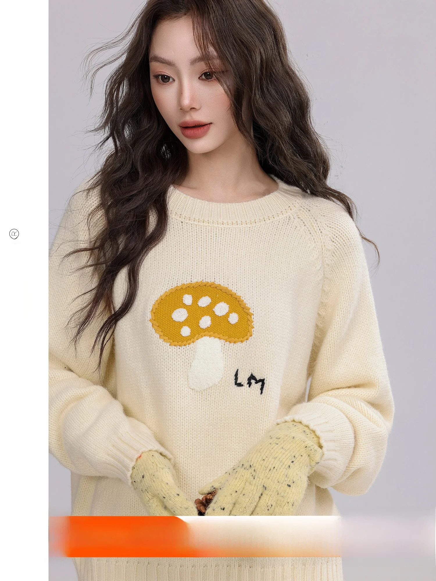 Loose Women's Winter Sweater Embroidered Cute Mushroom Casual Style round Neck Long Sleeve Soft Polyester Fiber 2025 Winter N...
Loose Women's Winter Sweater Embroidered Cute Mushroom Casual Style round Neck Long Sleeve Soft Polyester Fiber 2025 Winter N...