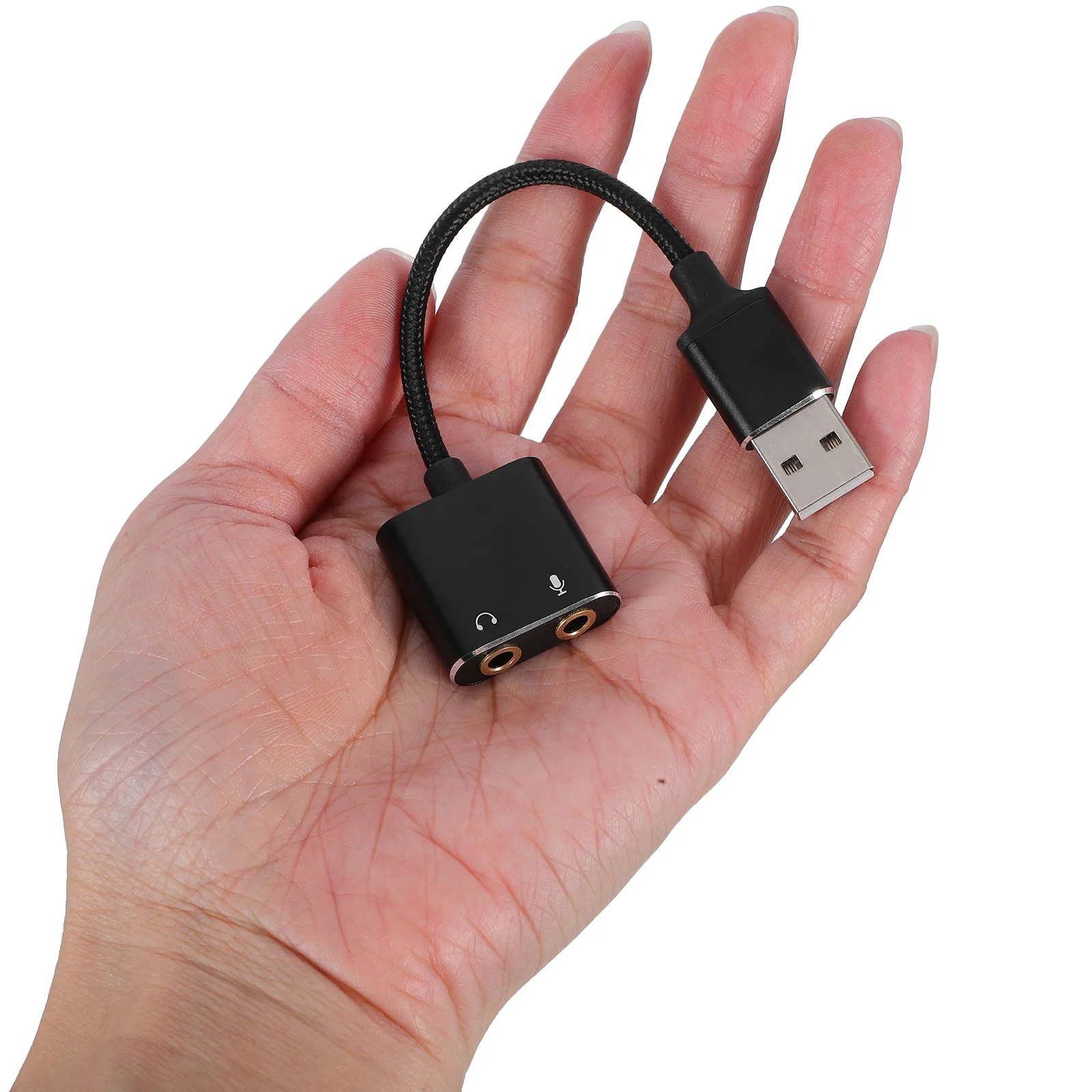 External USB Sound Card Adapter Headphone Mic Jack Splitter Audio Cable Stereo Converter Compatible Pc Laptop Tablet Smartphone
External USB Sound Card Adapter Headphone Mic Jack Splitter Audio Cable Stereo Converter Compatible Pc Laptop Tablet Smartphone