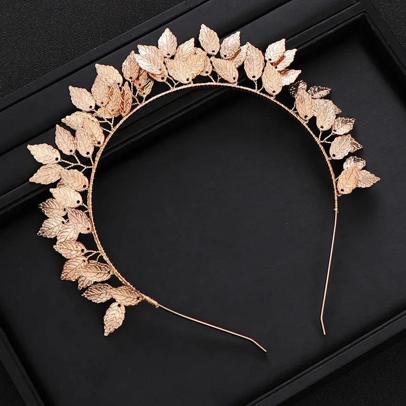 Trendy Wedding Hair Accessories Handmade Leaf Gold Headband Bride Headpiece Ladies Prom Hair Party Jewelry Wedding Tiara Gift
Trendy Wedding Hair Accessories Handmade Leaf Gold Headband Bride Headpiece Ladies Prom Hair Party Jewelry Wedding Tiara Gift