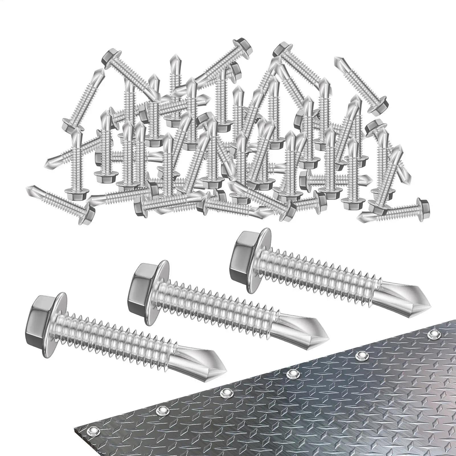 Self Drilling Screws 250 Pieces Non Slip Heavy Duty Hex Head Self Drilling Screws For Adults Technician Mechanic Repair
Self Drilling Screws 250 Pieces Non Slip Heavy Duty Hex Head Self Drilling Screws For Adults Technician Mechanic Repair