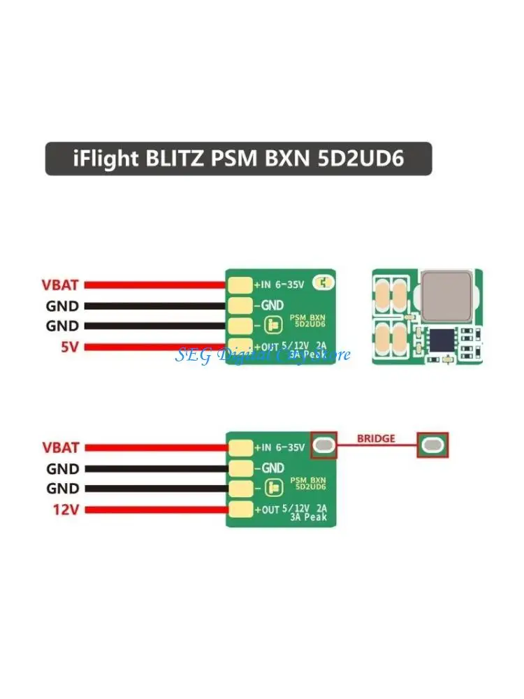 U75B PSM BXN 5D2UD6 5V/2A 12V/3A 2-8S BEC for Remote Control FPV Multirotor Airplanes Regulator Accessories
U75B PSM BXN 5D2UD6 5V/2A 12V/3A 2-8S BEC for Remote Control FPV Multirotor Airplanes Regulator Accessories