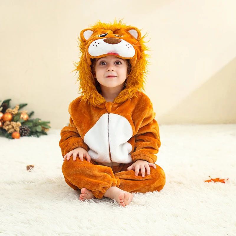 Halloween Baby Clothes Onesie Winter Lion Costume Hooded Flannel Thicken Warm Bodysuit Cute Romper Boys Girls Clothes Outfit 
Halloween Baby Clothes Onesie Winter Lion Costume Hooded Flannel Thicken Warm Bodysuit Cute Romper Boys Girls Clothes Outfit