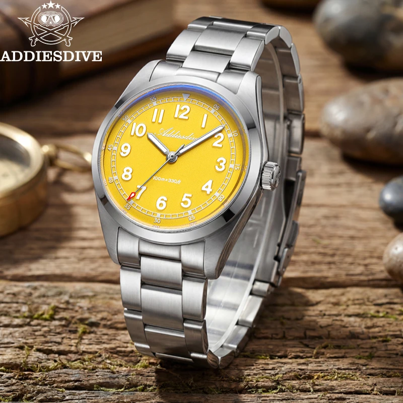 ADDIESDIVE 36mm Quartz Men's Watch AD2521 Luxury Sapphire Glass BGW9 Luminous Wristwatch 9mm Ultra-Thin 100m Waterproof Watches
ADDIESDIVE 36mm Quartz Men's Watch AD2521 Luxury Sapphire Glass BGW9 Luminous Wristwatch 9mm Ultra-Thin 100m Waterproof Watches
